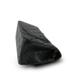 22A Black Crumpled Calfskin Quilted Reissue 2.55 224 Aged Gold Hardware - Image 8