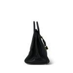 Birkin 25 Black/ Noir Swift Gold Plated A Stamp - Image 11