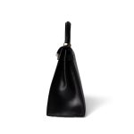 Kelly Sellier 28 Black Box Calfskin Gold Plated (V) Stamp - Image 4