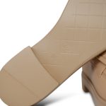 24C Beige Lambskin Quilted Turnlock CC Loafer Moccasins Size 38.5 - Image 7