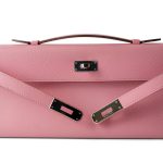 Kelly Cut Clutch Rose Confetti Epsom Palladium Plated R Stamp - Image 10