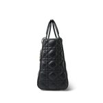 Black Lambskin Cannage Lady Dior Medium - Image 4