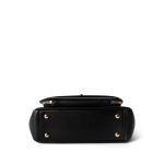 21B Black Caviar Quilted Business Affinity Flap Medium Light Gold Hardware - Image 3