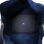Picotin Lock 22 Bleu Nuit Clemence Palladium Plated - Image 9