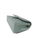 23C Dark Green Caviar Quilted Classic Flap Small Light Gold Hardware - Image 6