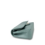 22C Dark Green Caviar Quilted Classic Flap Medium Light Gold Hardware - Image 7