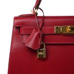 Kelly Sellier 28 Rouge Garange Courchevel Gold Plated G Square Stamp - Image 19