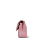 22C Sakura Pink Caviar Quilted Small Classic Flap Light Gold Hardware - Image 13