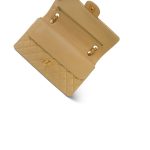 Beige Lambskin Quilted Classic Flap Medium GHW - Image 14