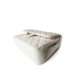 White Caviar Quilted Classic Flap Small LGHW - Image 6
