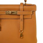 Kelly 28 Retourne Naturel Sable Ardennes Gold Plated W Circle Stamp - Image 5