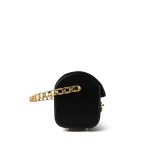 Black Lambskin Quilted Mini Vanity Chest With Handle Gold Hardware - Image 7
