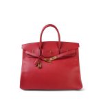 Birkin 40 Rouge Vif Ardennes Gold Plated [C] Stamp - Image 19