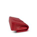 22P Red Caviar Quilted Medium Classic Flap Light Gold Hardware - Image 13