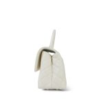 21A White Caviar Quilted Small Coco Handle LGHW - Image 8