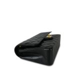 Black Caviar Quilted Medium Double Flap Gold Hardware - Image 9