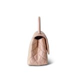21K Iridescent Pink Caviar Quilted Small Coco Handle - Image 7