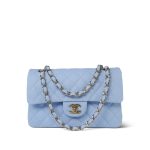 23P Sky Blue Caviar Quilted Classic Flap Small Light Gold Hardware - Image 10