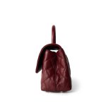 21A Burgundy Caviar Quilted Coco Handle Small LGHW - Image 4