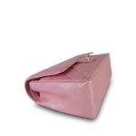 19S Iridescent Pink Caviar Quilted Jumbo Classic Flap Light Gold Hardware - Image 4