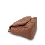 21K Caramel Lambskin Quilted 19 Flap Small Mixed Hardware - Image 9