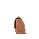 22S Caramel Lambskin Quilted Large 19 Flap MHW - Image 7