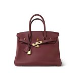 Birkin 30 Rouge H Veau Togo Gold Plated Y Stamp - Image 3