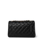 21B Black Lambskin Quilted Classic Flap Small Rose Gold Hardware - Image 4