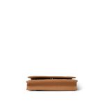 23P Dark Beige / Caramel Caviar Quilted Wallet on Chain WOC LGHW - Image 3
