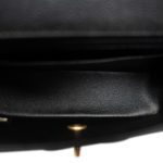 16C Black Caviar Quilted Mini Rectangular Single Flap - Image 8