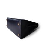 Kelly Sellier 28 Navy Box Calfskin Gold Plated (Z) Stamp - Image 6