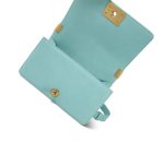 Tiffany Blue Caviar Quilted Boy Bag Small Aged Gold Hardware - Image 14