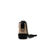 Beige Black Aged Calfskin Quilted Gabrielle Hobo Bag Mixed Hardware - Image 5