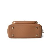 21P Caramel Beige Caviar Quilted Business Affinity Small Flap Light Gold Hardware - Image 5
