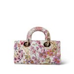 Calfskin Embroidered Butterfly Printed Lady D-Joy Multicolor - Image 5