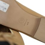 Beige/Black Lambskin Cap Toe CC Ballerina Flats Size 41.5 - Image 10
