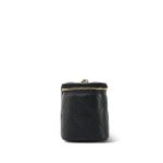 21S Black Caviar Quilted Mini Clutch With Chain Light Gold Hardware - Image 10