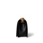 Black Calfskin Quilted Old Medium Boy Bag Aged Gold Hardware - Image 9