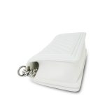 23P White Caviar Quilted Boy Bag Old Medium Aged Silver Hardware - Image 9