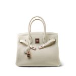 Birkin 30 Craie Togo Rose Gold Plated Y Stamp - Image 6