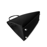 Kelly 25 Sellier Black Chèvre Palladium Plated B Stamp (HSS) - Image 9