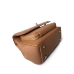 21P Caramel Beige Caviar Quilted Business Affinity Small Flap Light Gold Hardware - Image 10