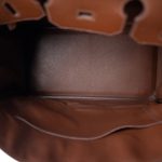 Birkin 35 Brown Ardennes Gold Plated [B] Stamp - Image 12