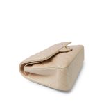 21S Pearly Beige Lambskin Quilted Classic Flap Medium Light Gold Hardware - Image 5