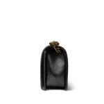 17A Black Silver Metallic Cracked Calfskin Boy Bag Old Medium Aged Bronze/Gold Hardware - Image 4