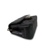 Black Lambskin Quilted Mini Crystal Top Handle LGHW - Image 11