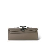 Kelly Cut Clutch Gris Asphalt Swift Palladium Plated A Stamp - Image 10