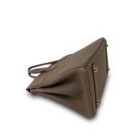 Birkin 25 Etoupe Veau Togo Gold Plated B Stamp - Image 16