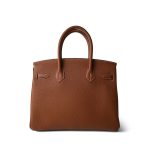Birkin 30 Gold Veau Togo Gold Plated U Stamp - Image 3