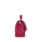 23P Dark Pink/Light Pink Lambskin Quilted Mini Top Handle LGHW - Image 6